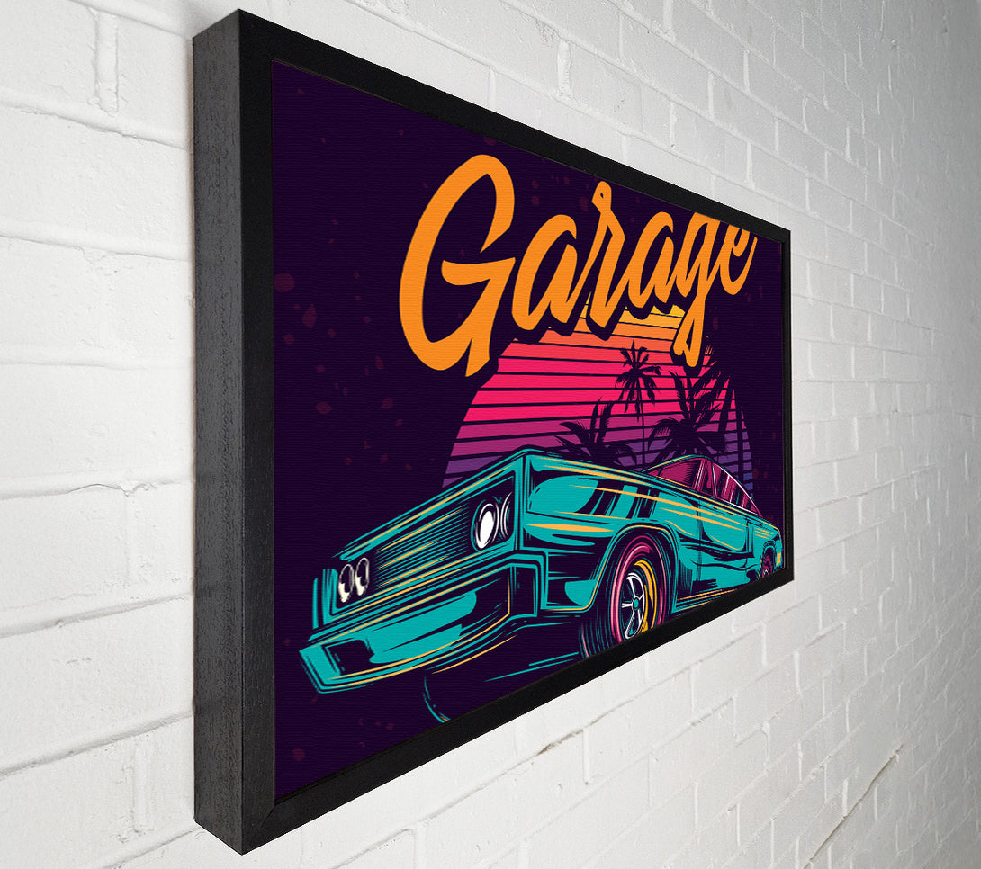  A Canvas Print of Fast Garage Cars Canvas Wall Art