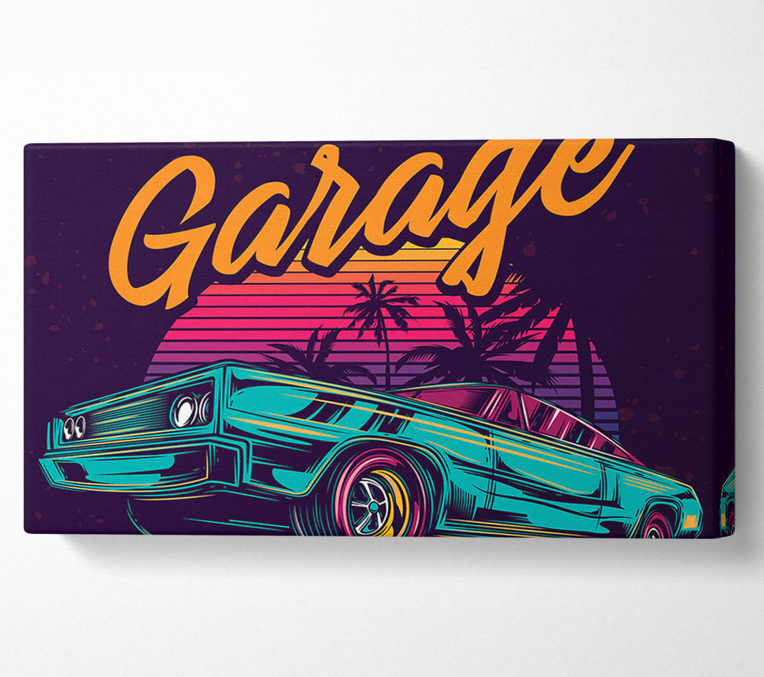  A Canvas Print of Fast Garage Cars Canvas Wall Art