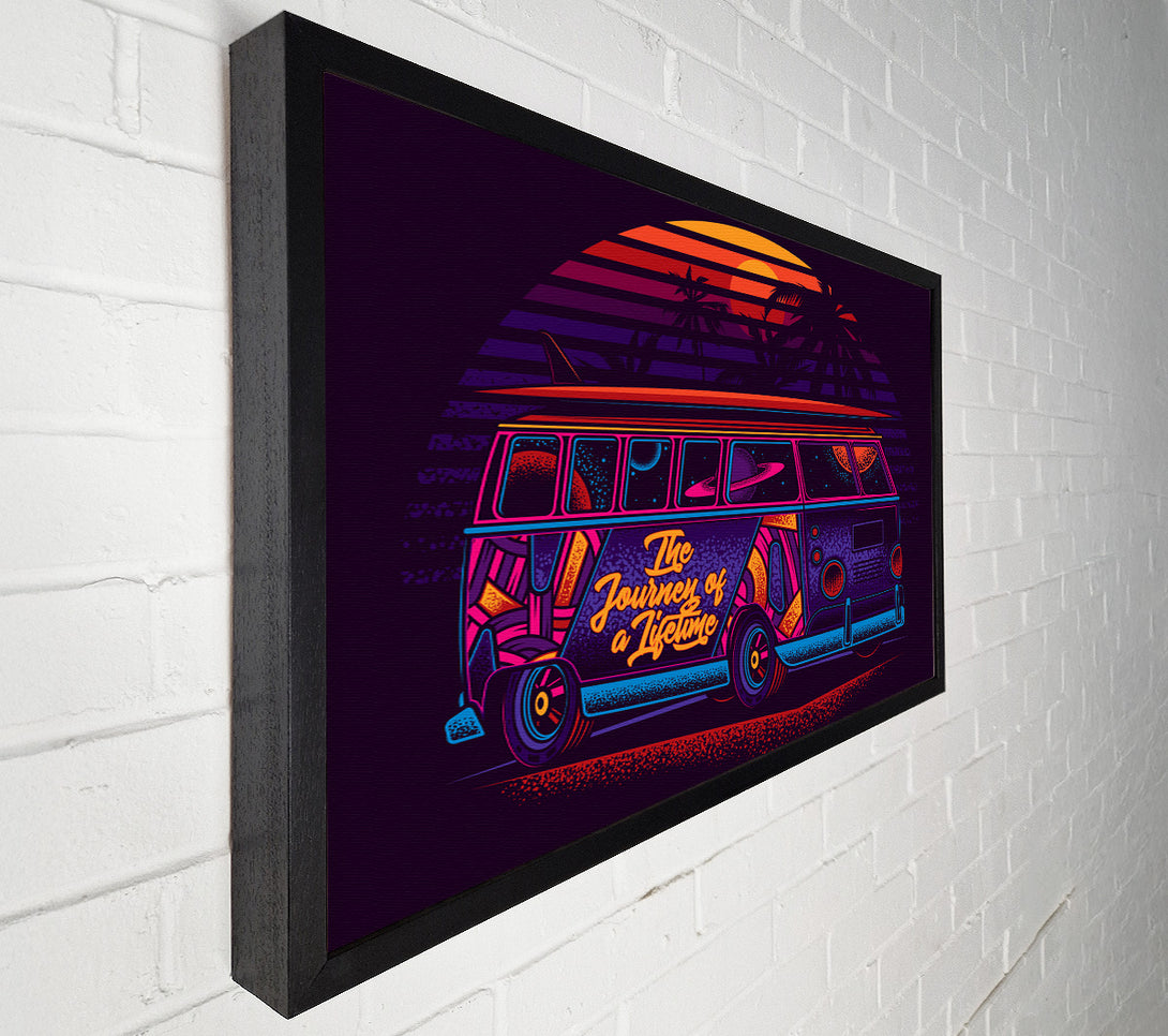  A Canvas Print of Vw Camper Surfs Up Canvas Art