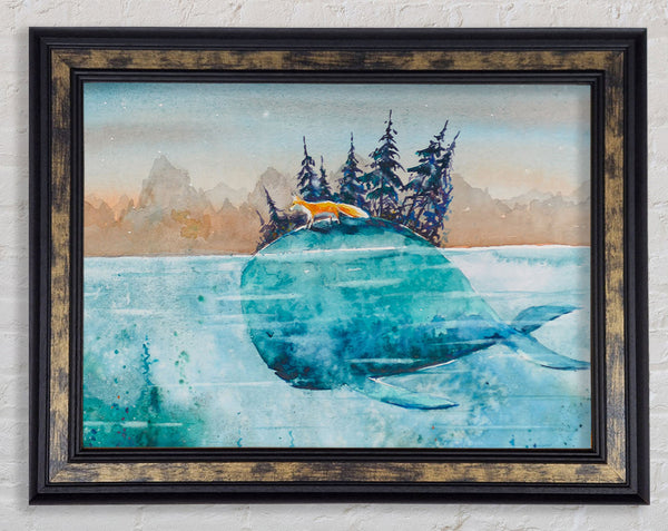 Whale Island Framed Print