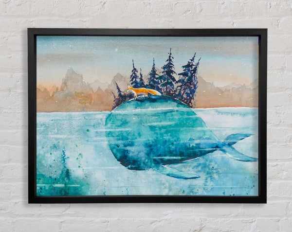 Whale Island Framed Print