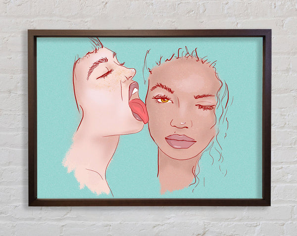 Lick Framed Print