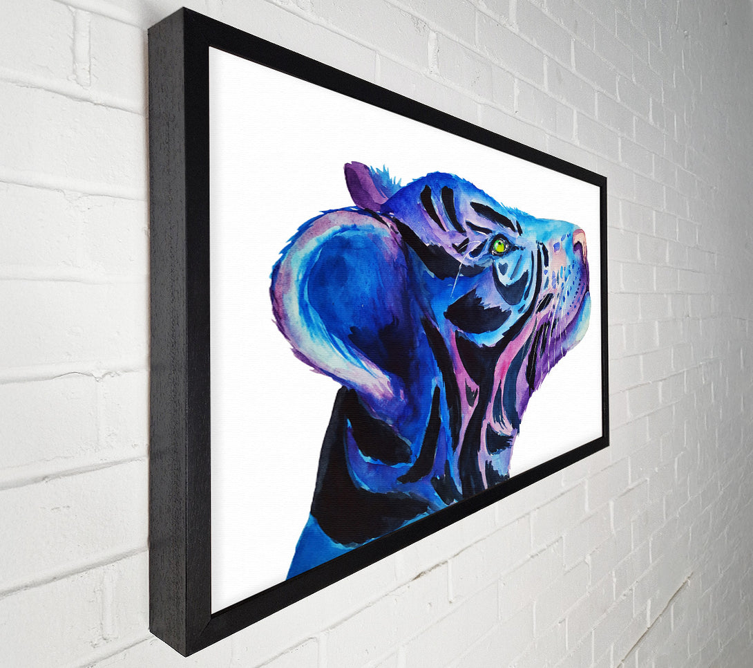  A Canvas Print of Stunning Tiger Cub Blues Canvas Wall Art