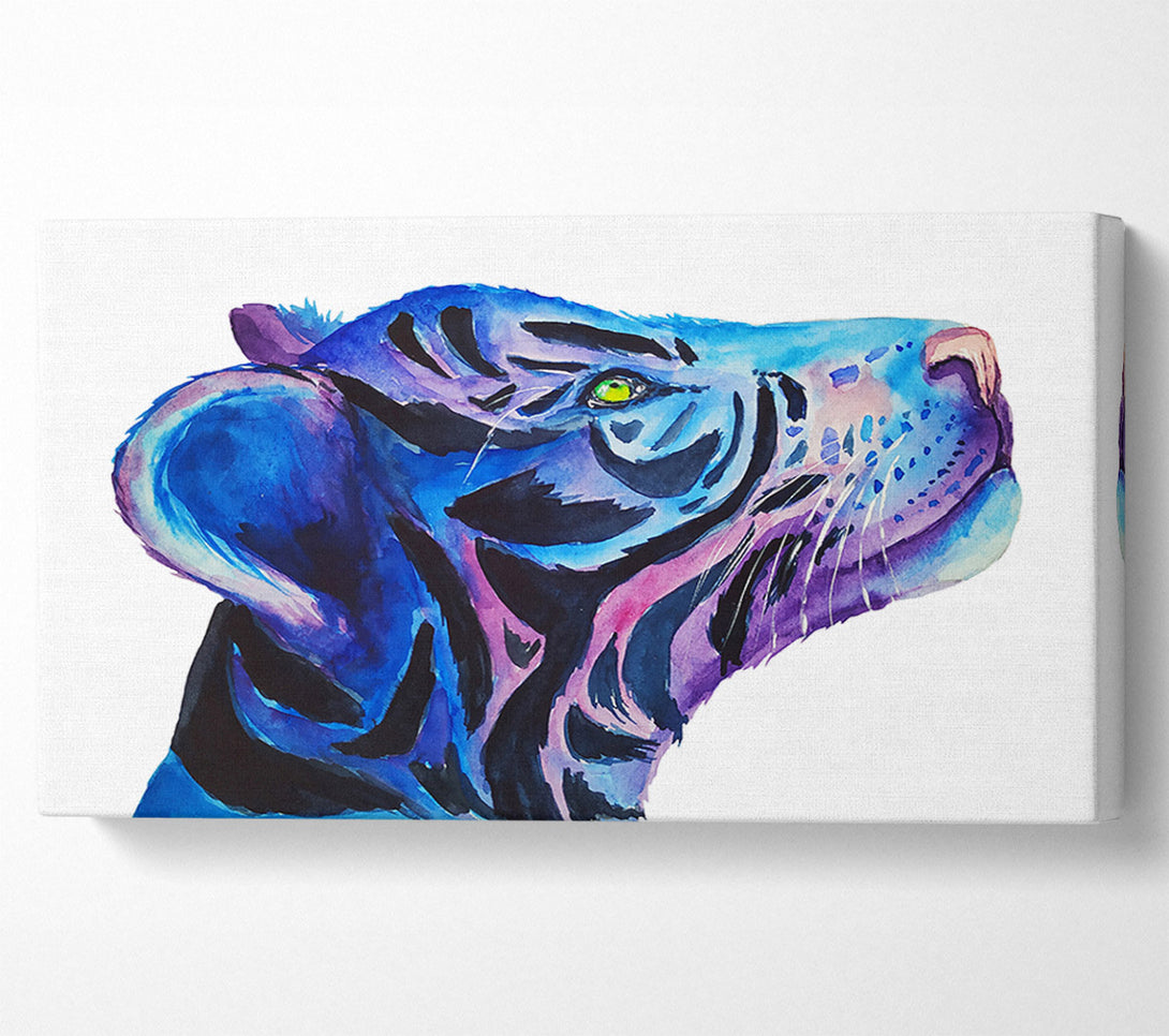  A Canvas Print of Stunning Tiger Cub Blues Canvas Wall Art