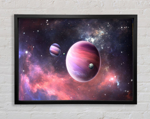 Planets In Orbit Framed Print