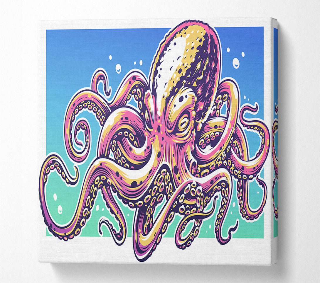  A Canvas Print of Scary Octopus Canvas Print