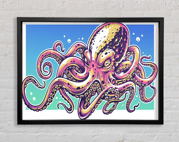 Scary Octopus Framed Print