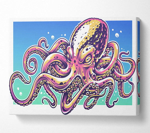  A Canvas Print of Scary Octopus Canvas Print