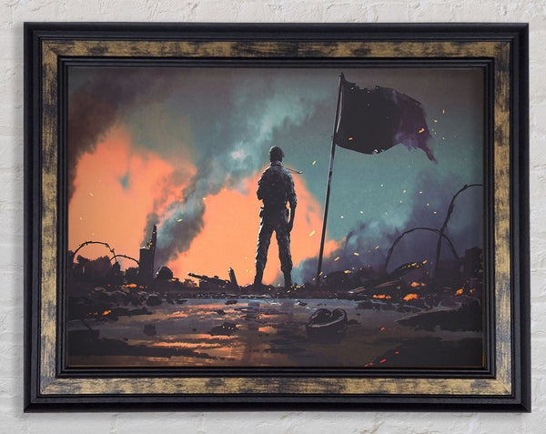 Amy In The Smoke Framed Print