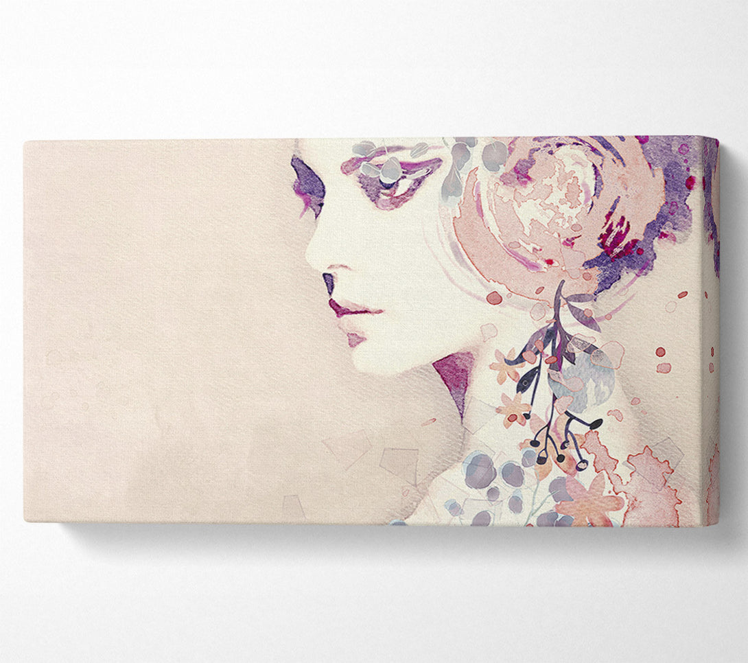  A Canvas Print of Flower Headpiece Canvas Art