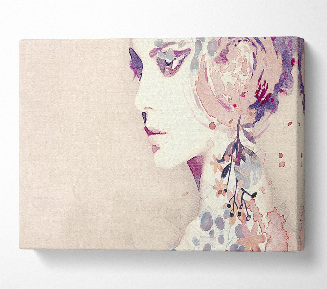  A Canvas Print of Flower Headpiece Canvas Art