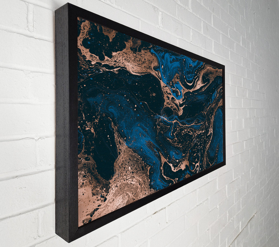  A Canvas Print of Ocean Oils And Bronze Canvas Wall Art