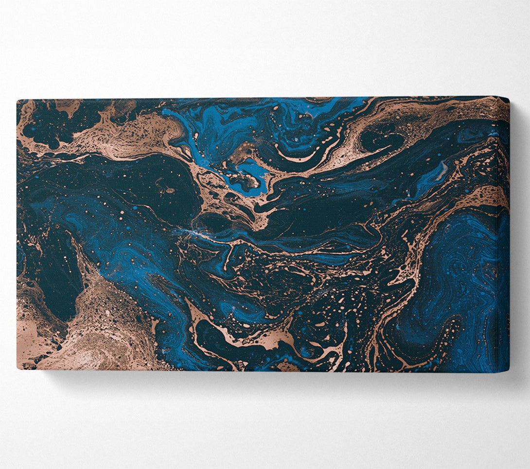  A Canvas Print of Ocean Oils And Bronze Canvas Wall Art