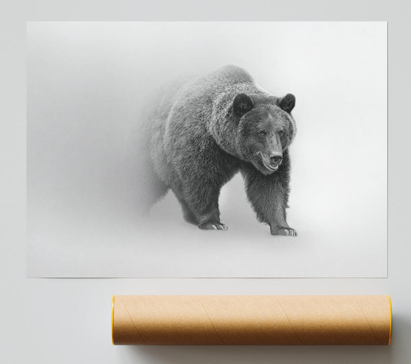 Bear In The Mist Giclee Print