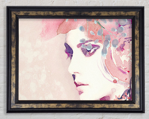 The Face Of Lilac Framed Print