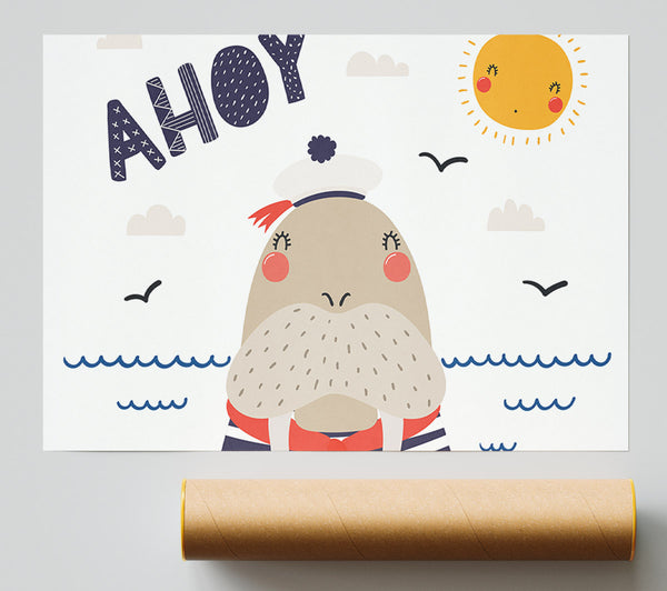 Ahoy Walrus Giclee Print