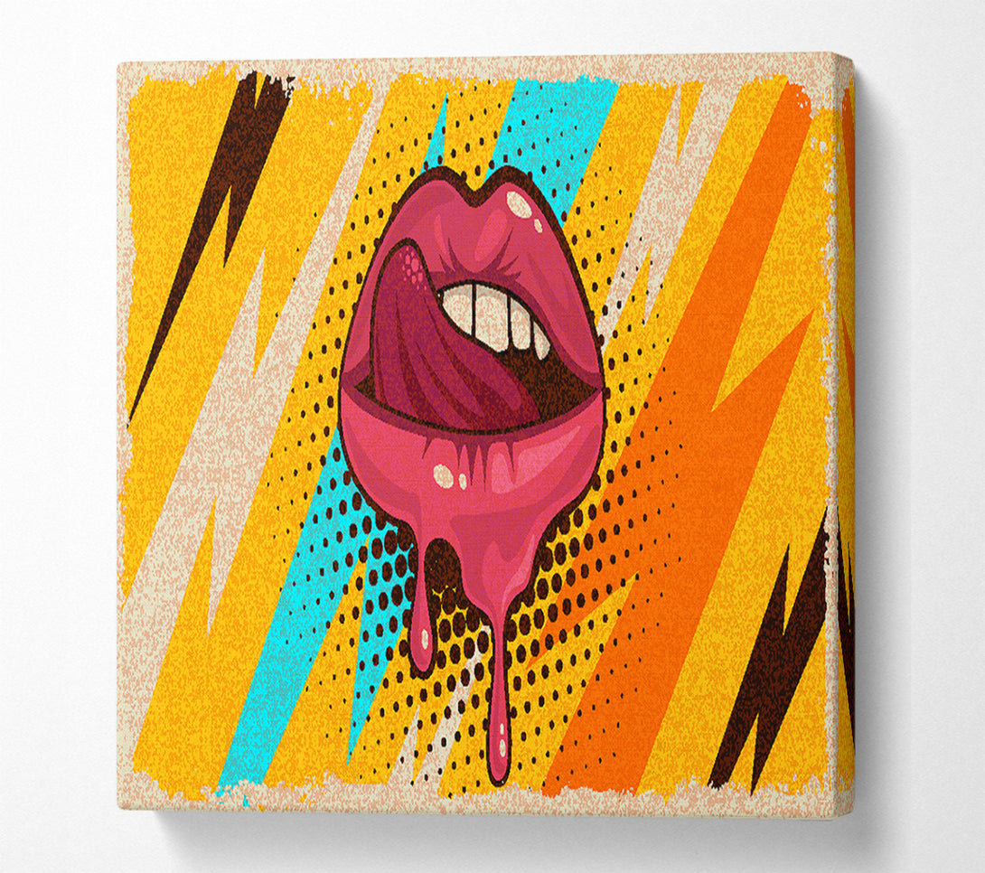  A Canvas Print of Lips Of Lightning Canvas Wall Art