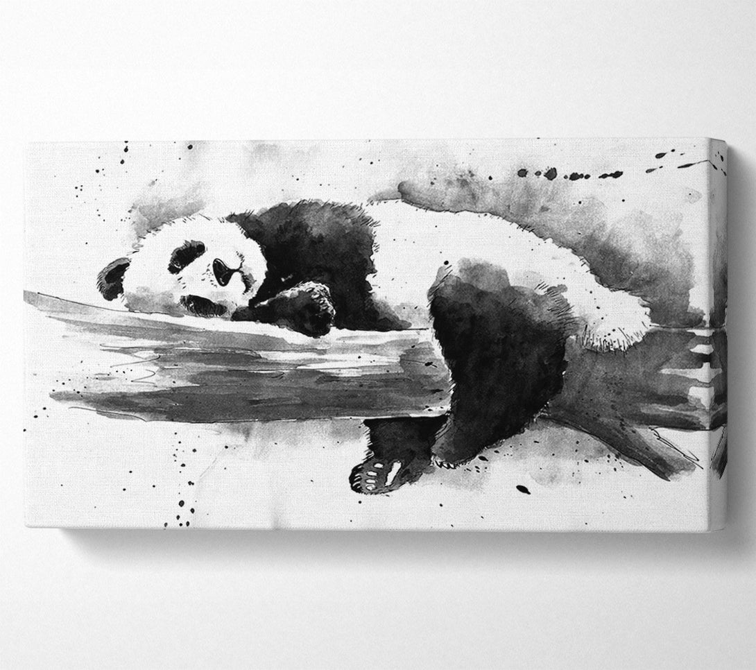  A Canvas Print of Watercolour Panda Canvas Art