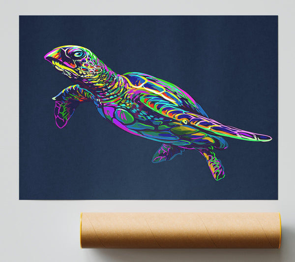 The Colourful Turtle Giclee Print