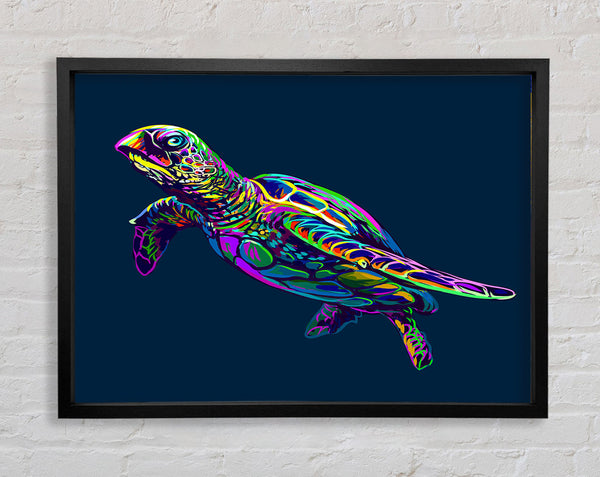 The Colourful Turtle Framed Print