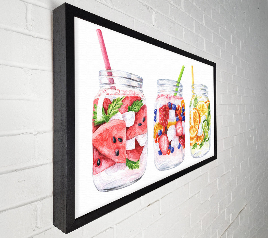  A Canvas Print of A Trio Of Cocktails Canvas Print