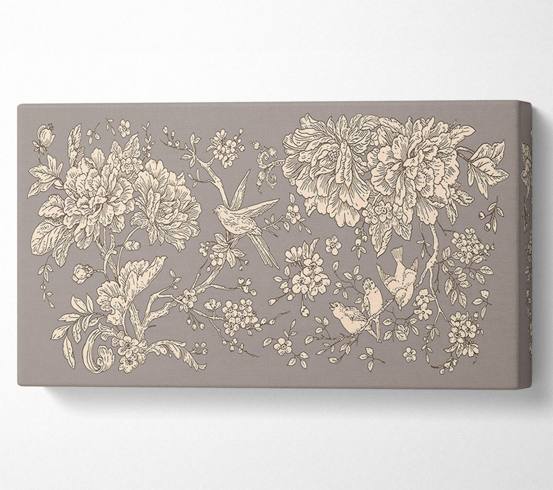  A Canvas Print of Old Nature Illustrations Canvas Art