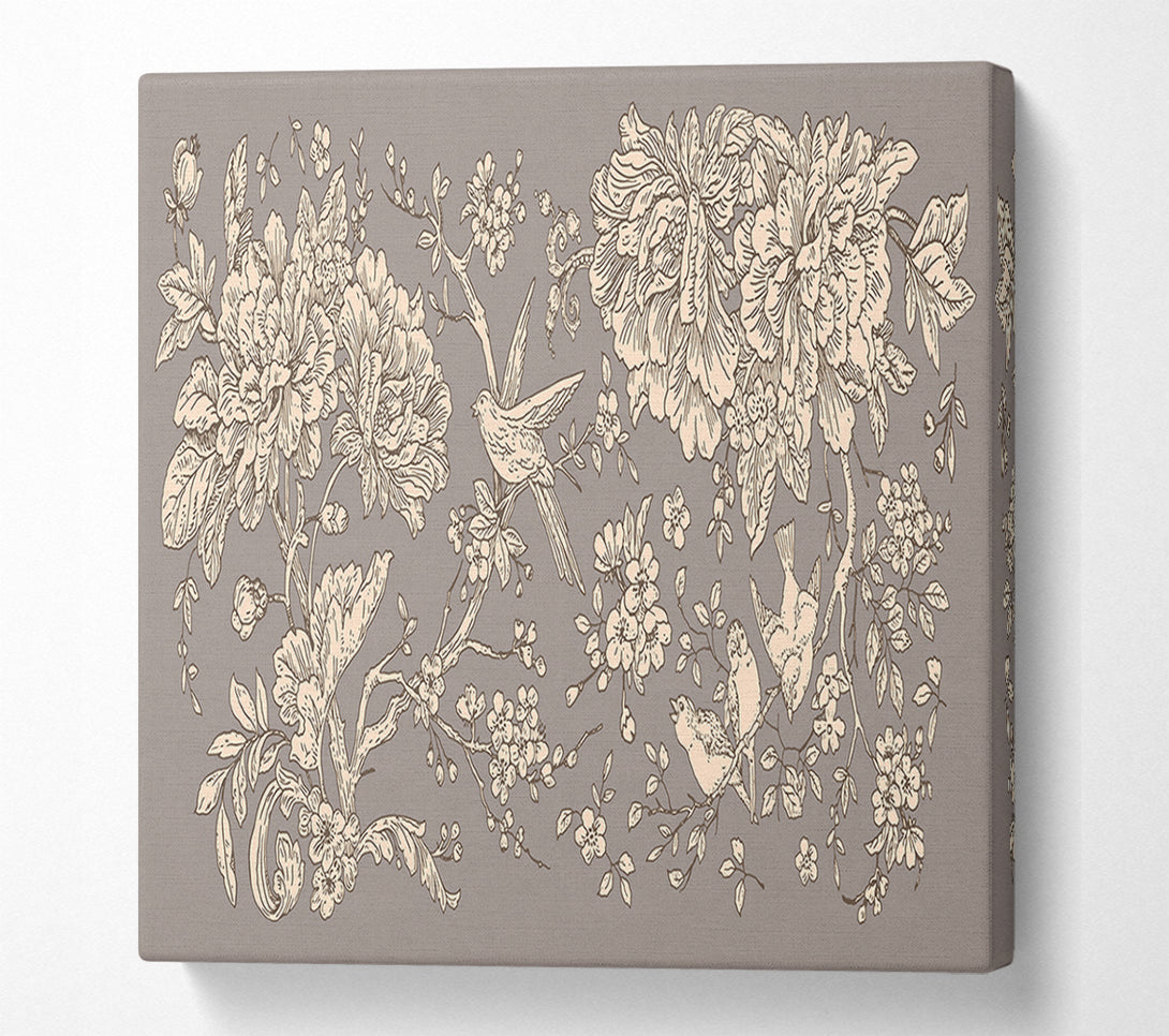  A Canvas Print of Old Nature Illustrations Canvas Art
