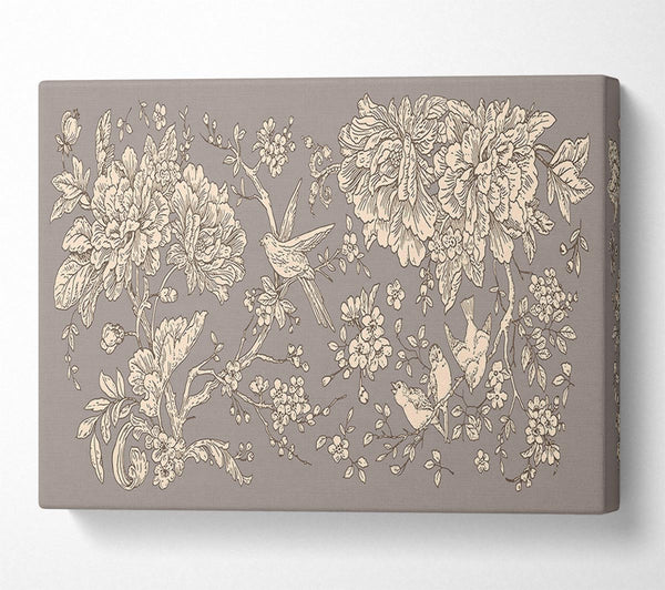  A Canvas Print of Old Nature Illustrations Canvas Art