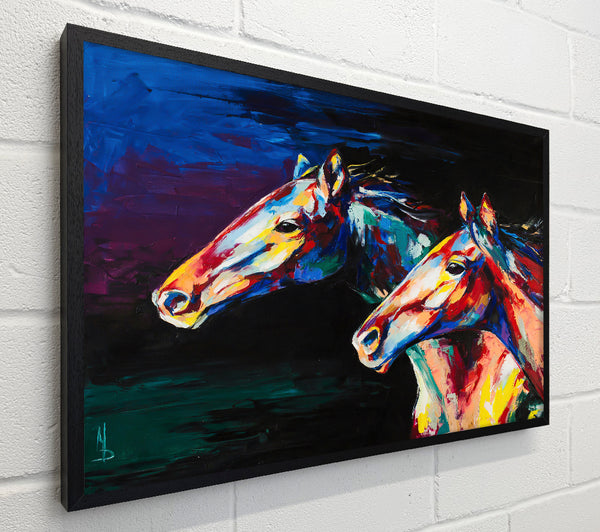 Two Running Horses