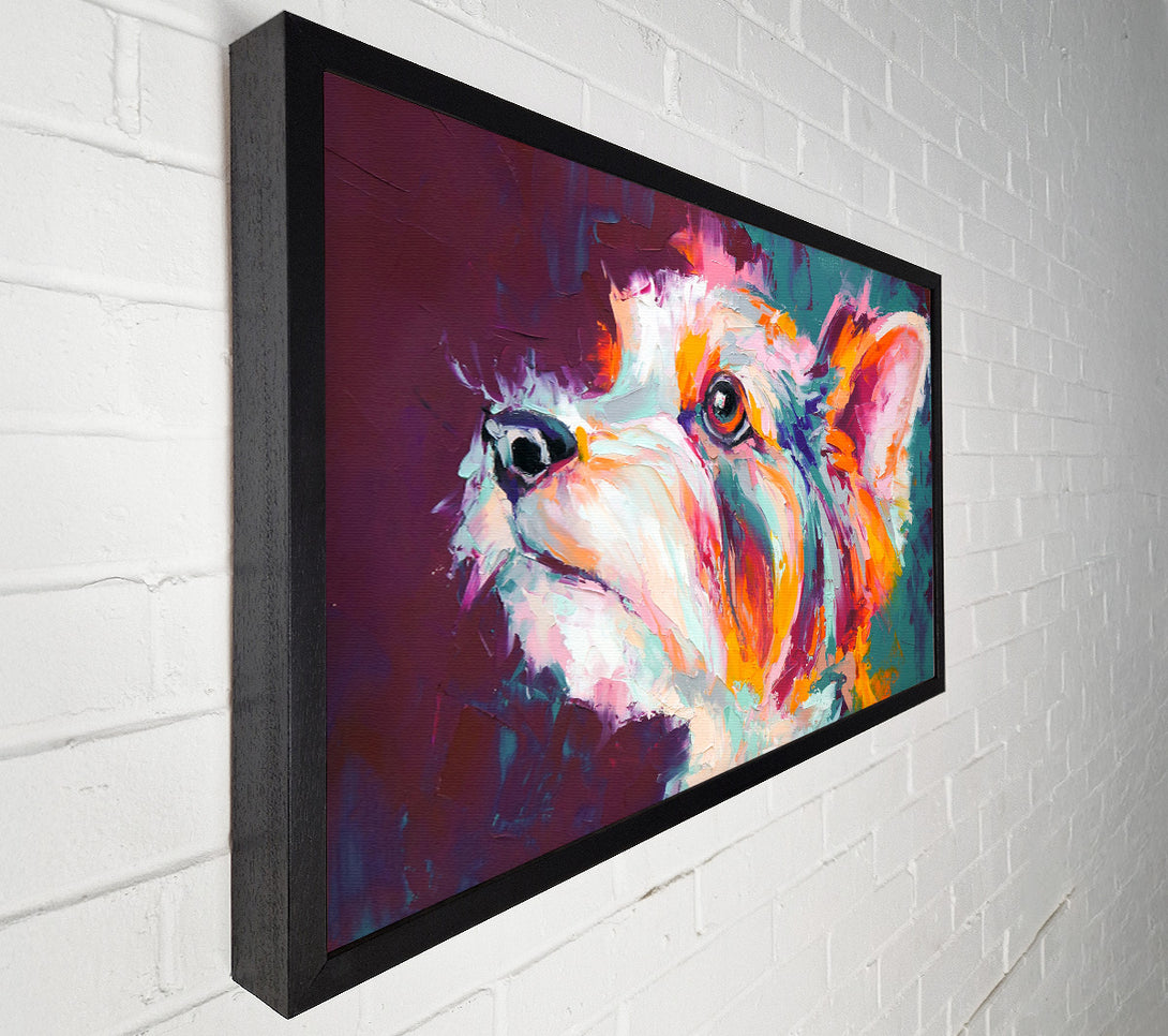  A Canvas Print of Vibrant Yorkshire Terrier Canvas Print