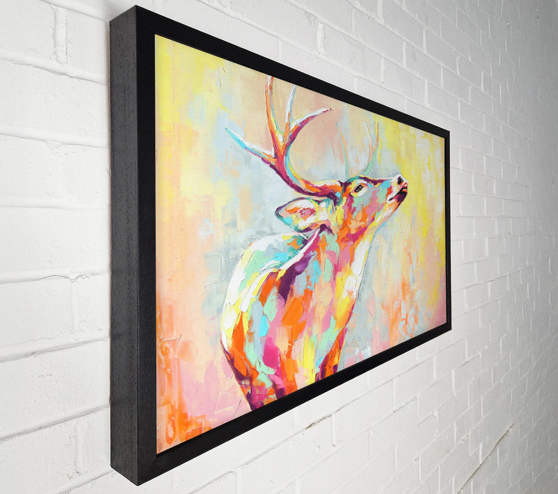  A Canvas Print of The Stag Looking Ahead Canvas Wall Art