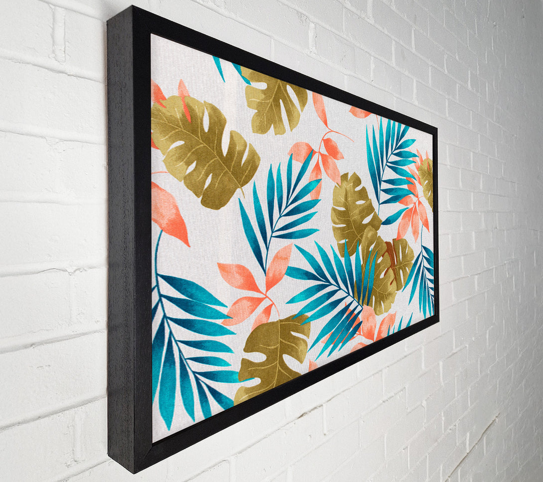  A Canvas Print of Modern Palm Leaves Canvas Print