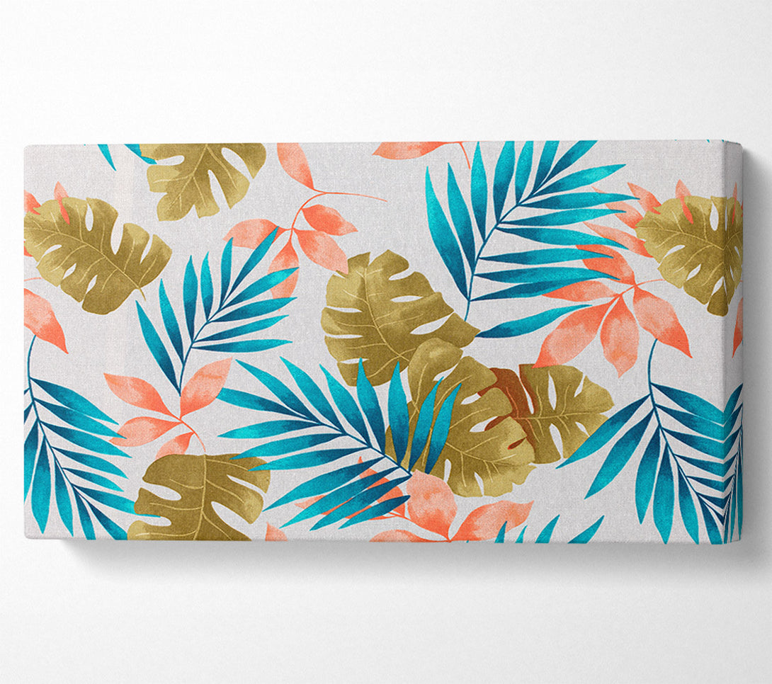  A Canvas Print of Modern Palm Leaves Canvas Print