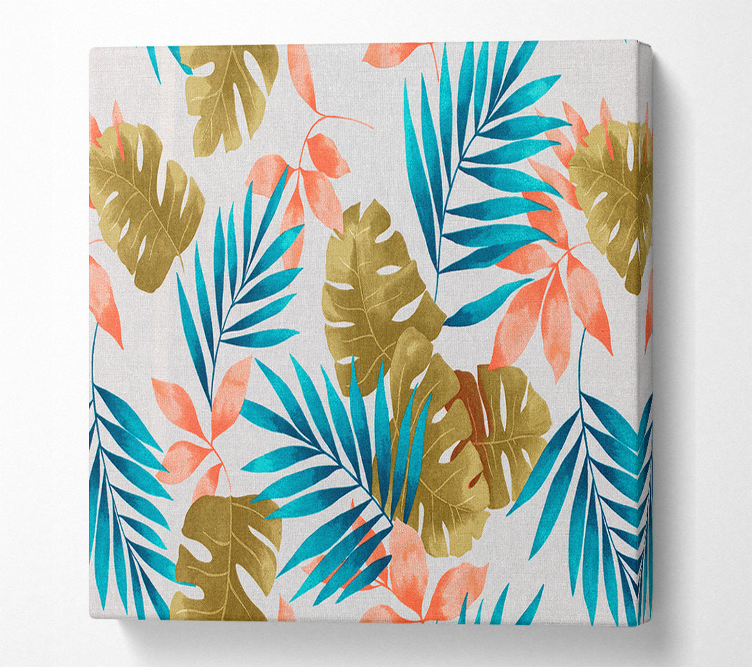  A Canvas Print of Modern Palm Leaves Canvas Print