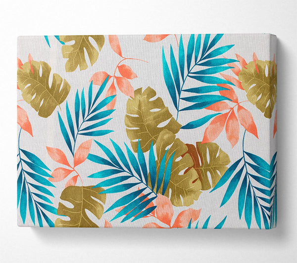  A Canvas Print of Modern Palm Leaves Canvas Print