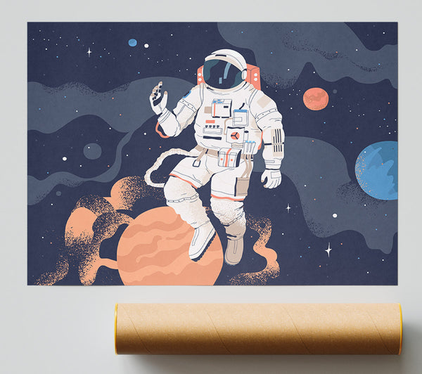 Space Man Of The Universe Giclee Print