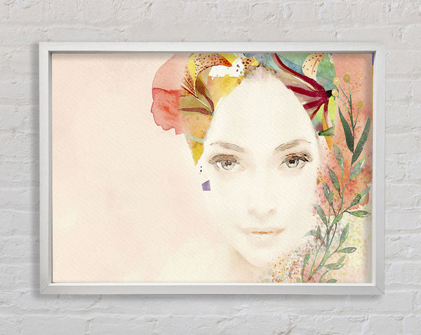 Flowerwoman Framed Print