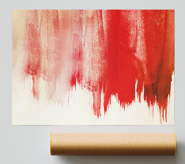 Striking Red Paint Giclee Print
