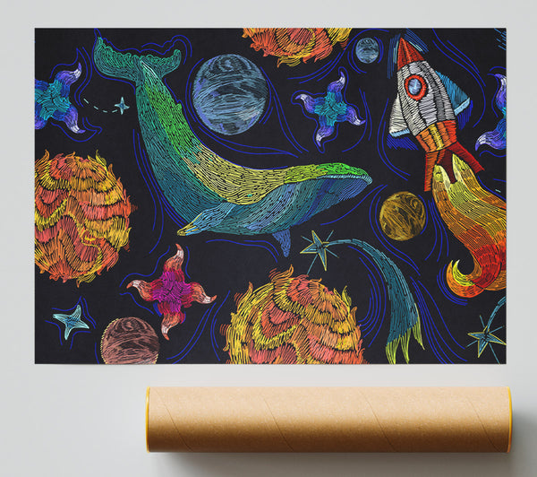 Space Whale Giclee Print