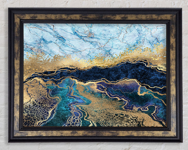 The Marble Road Framed Print