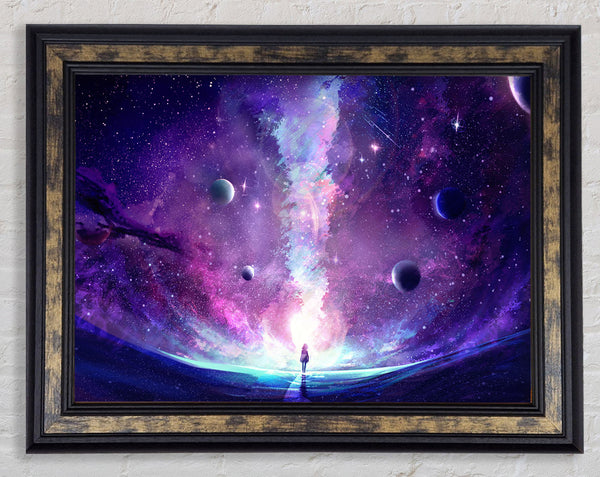 The Space Corridor Framed Print