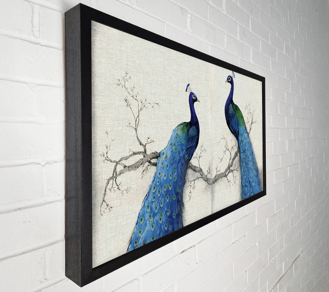  A Canvas Print of The Peacock Duo Canvas Wall Art
