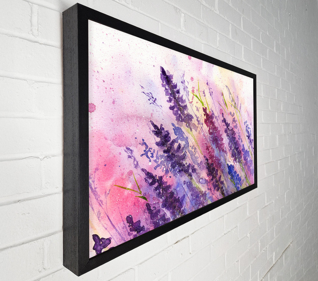  A Canvas Print of Lavender Colour Splash Canvas Print