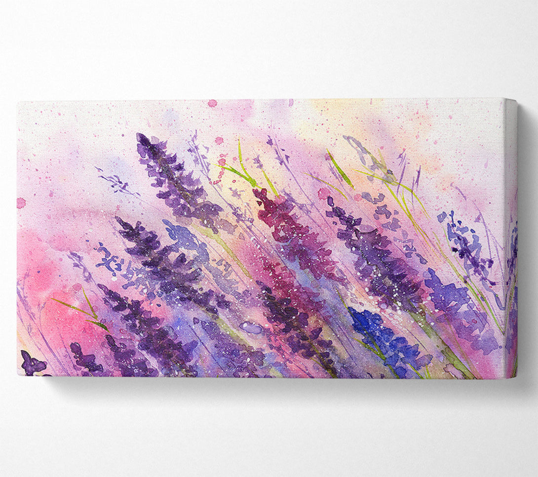  A Canvas Print of Lavender Colour Splash Canvas Print