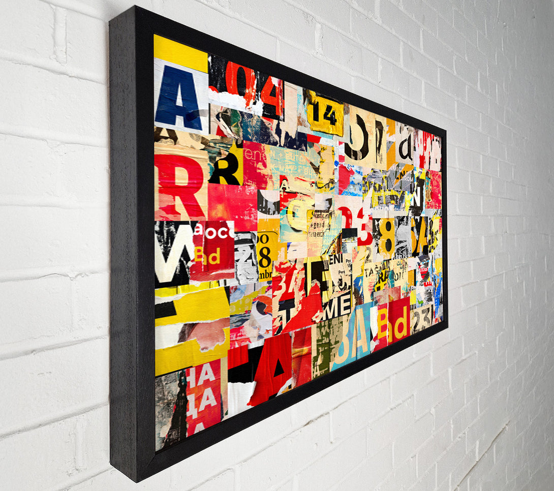  A Canvas Print of Torn Up Paper Canvas Wall Art