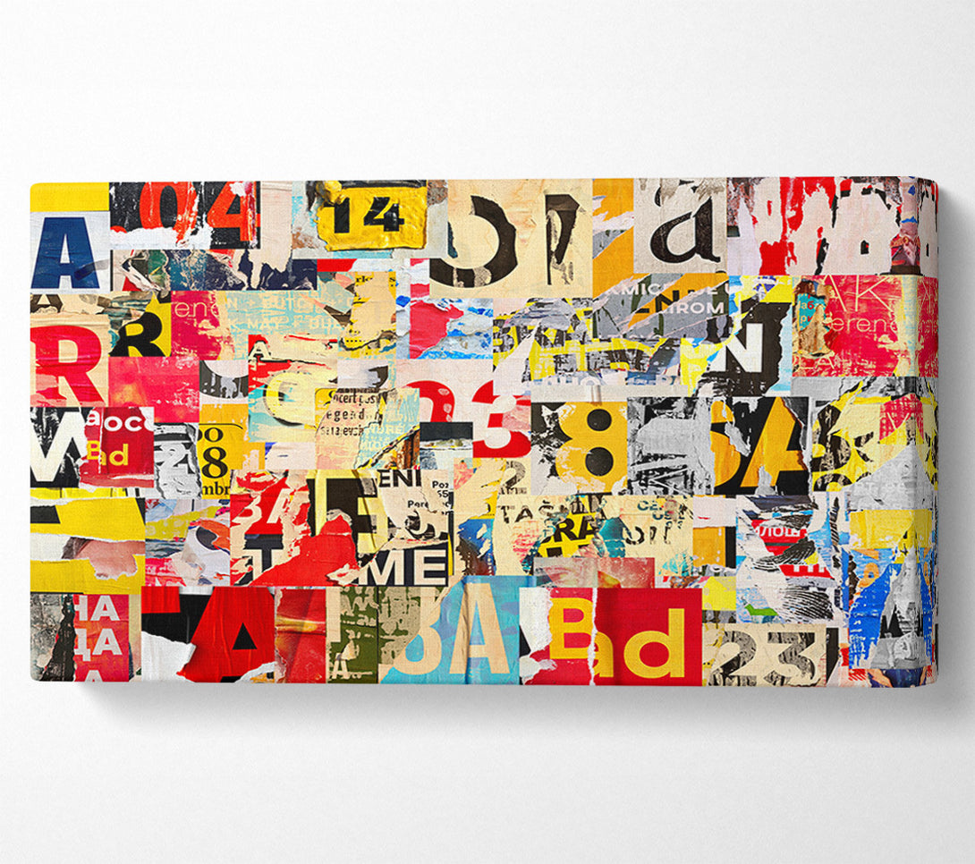 A Canvas Print of Torn Up Paper Canvas Wall Art
