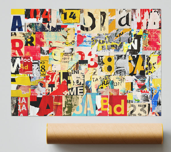Torn Up Paper Giclee Print