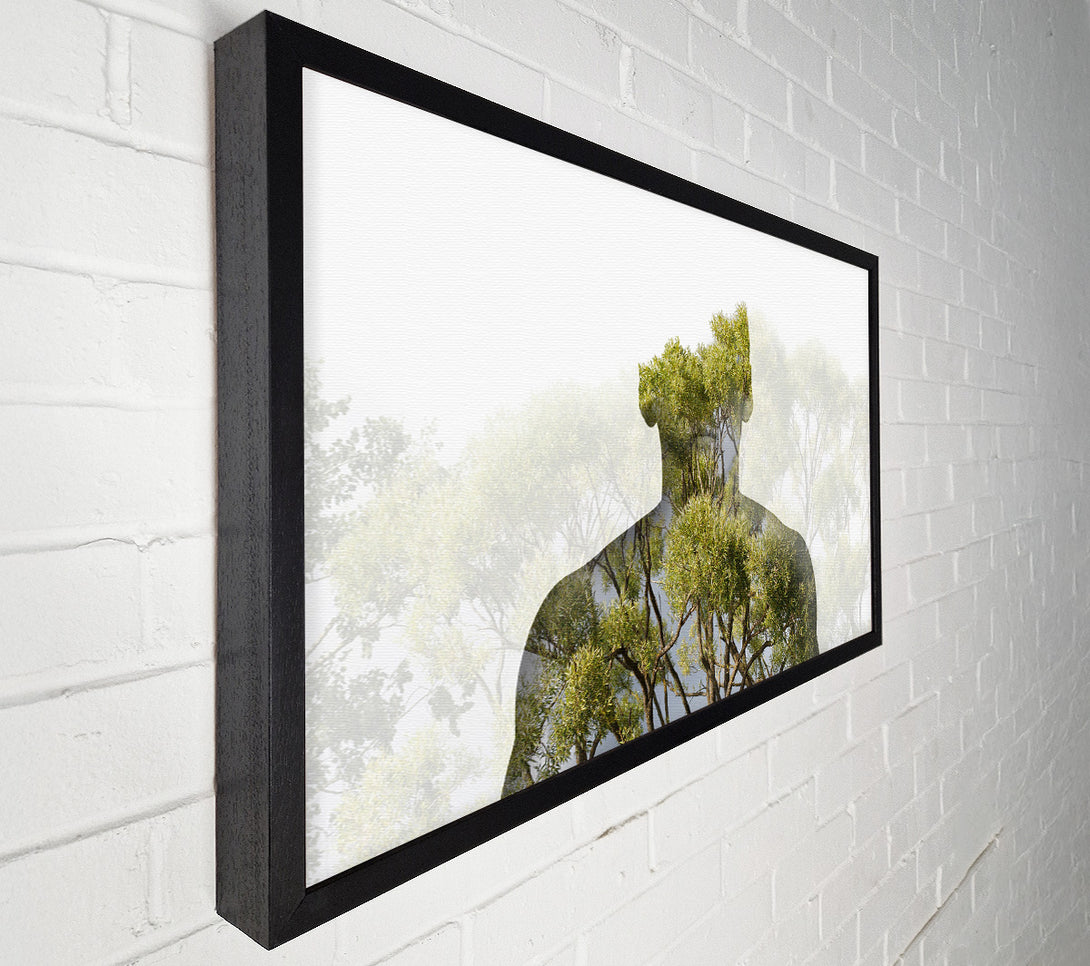  A Canvas Print of Doube Exposure Man Canvas Wall Art