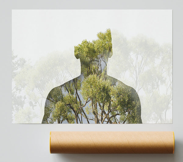 Doube Exposure Man Giclee Print