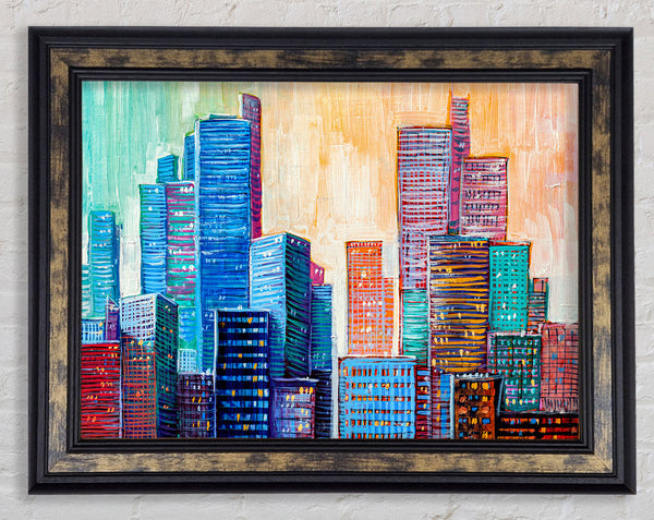 The Blues City Framed Print